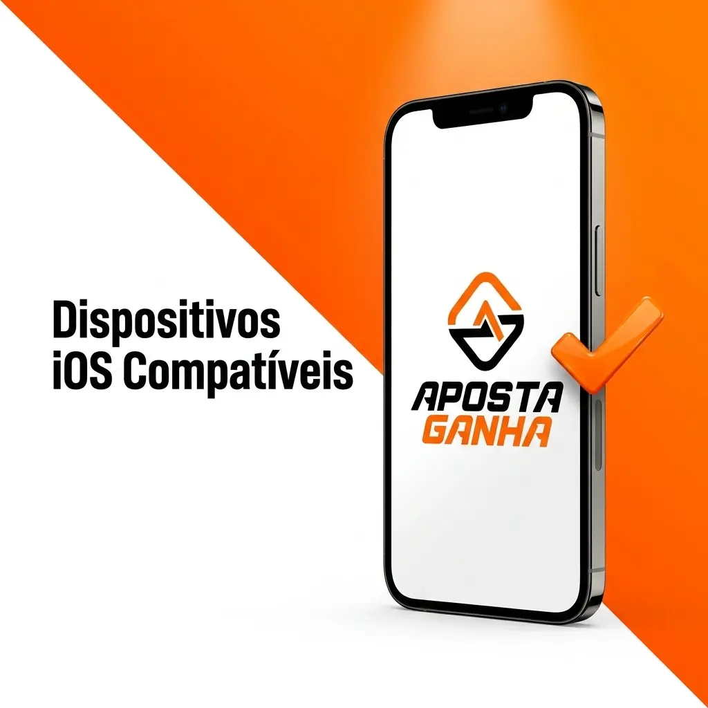Dispositivos iOS compatíveis com o aplicativo Aposta Ganha, incluindo modelos de iPhone e iPad recentes