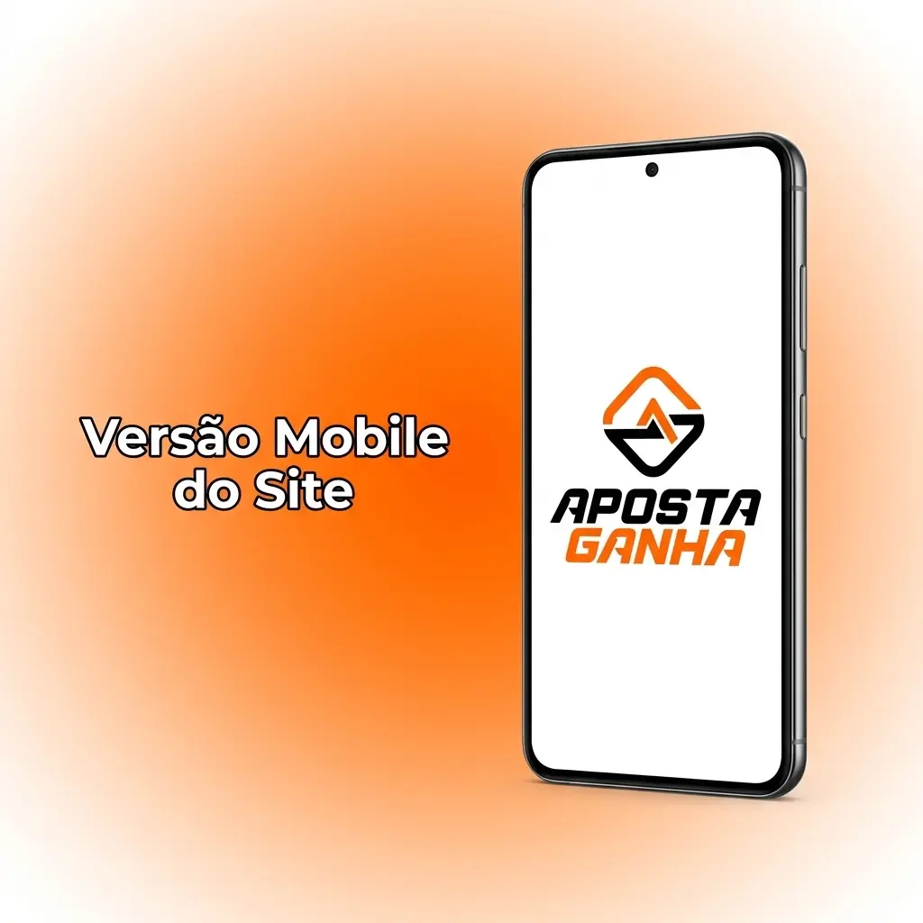 Site mobile da Aposta Ganha com layout responsivo, carregamento rápido e acesso completo via navegador
