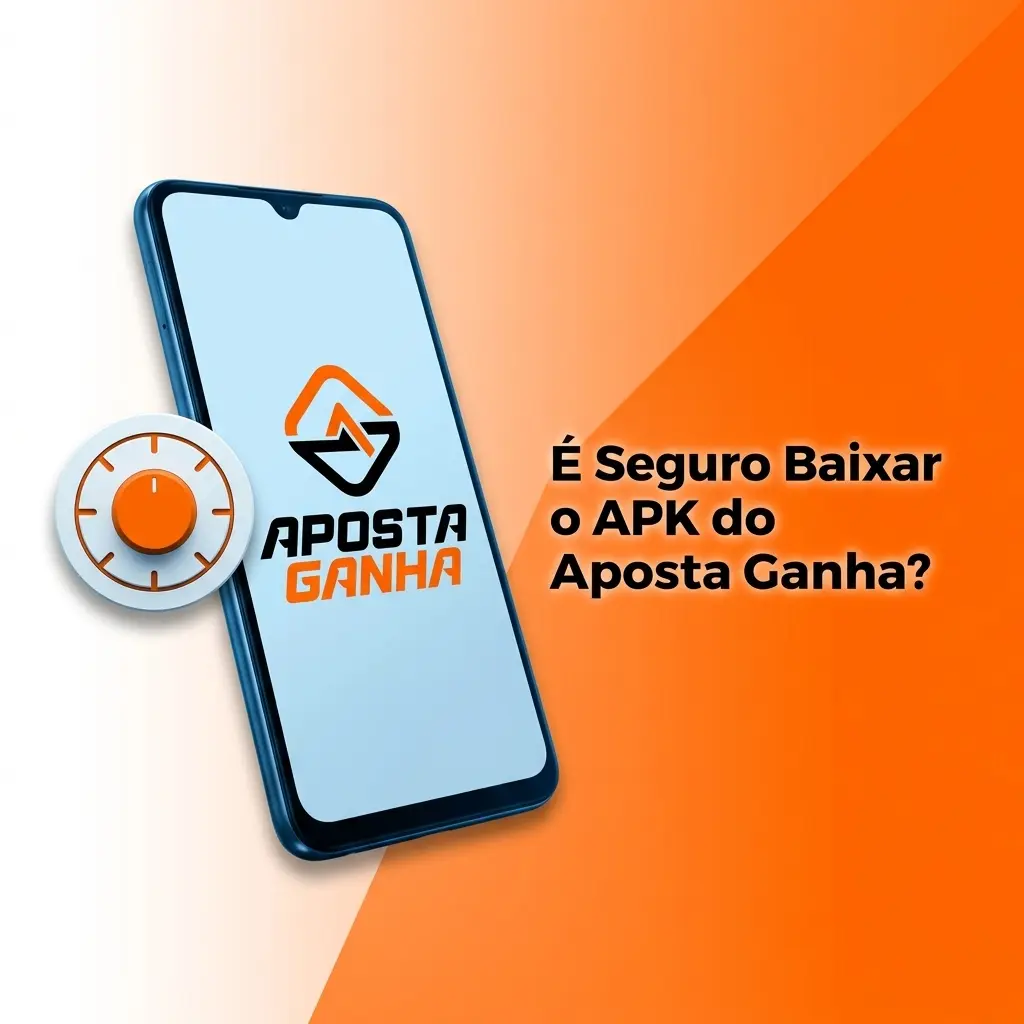 Ícone de segurança com escudo e cadeado representando proteção do APK oficial do Aposta Ganha